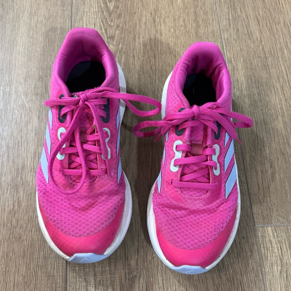 EUC Adidas Fuchsia Lace-Up Sneakers (Sz 2)